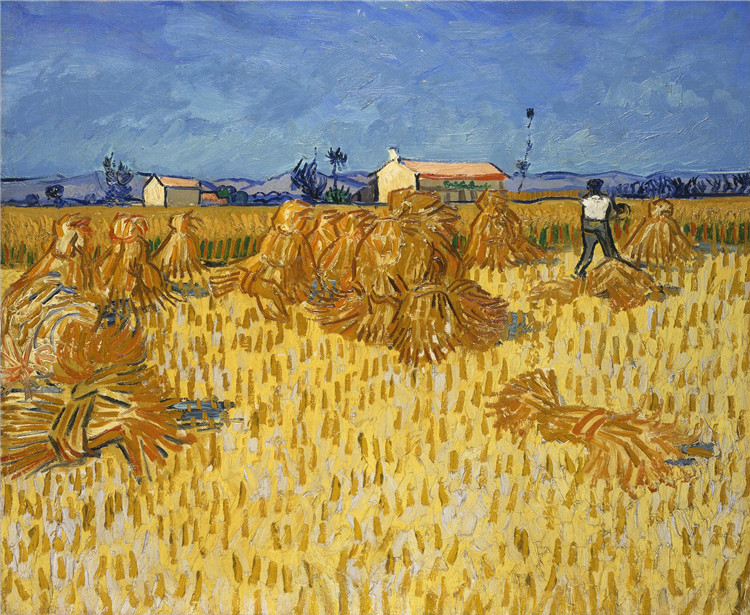 Harvest In Provence Vincent Willem Van Gogh Oil Painting